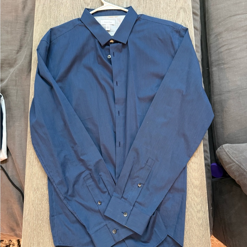 Calvin Klein Navy Long Sleeve Shirt